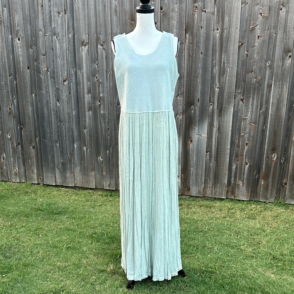Cherokee Vintage Mint Green Maxi Dress EUC